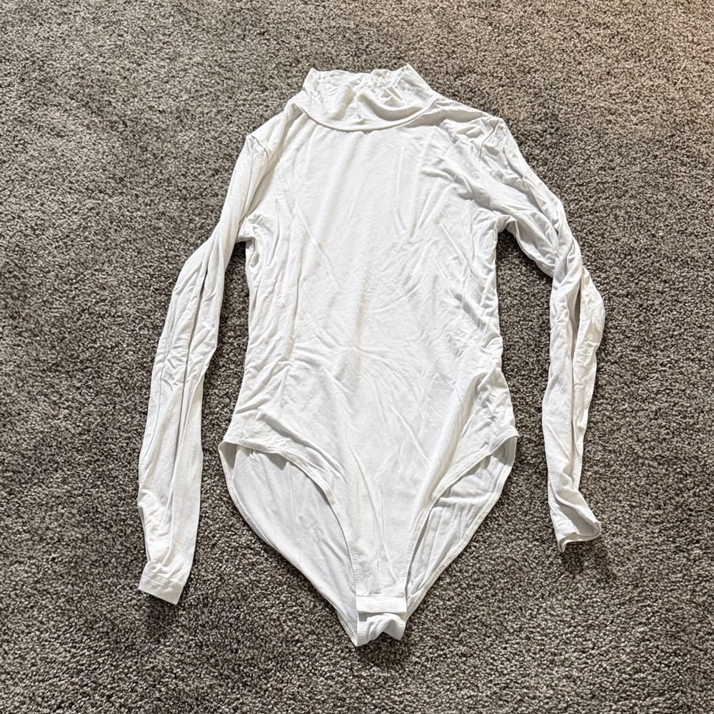 Kids White Long Sleeve One Piece